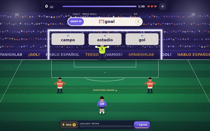 Goal Arena actual gameplay screenshot