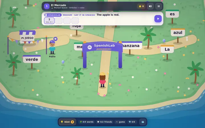 La Isla de las Palabras actual gameplay screenshot