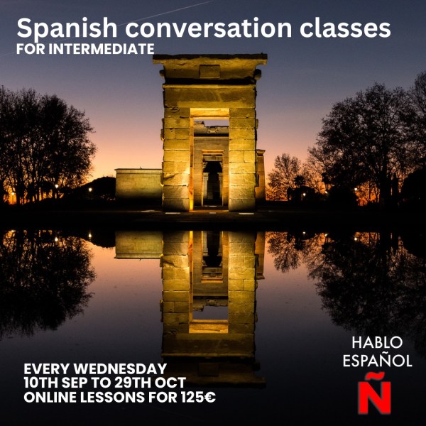 Spanish Conversation Classes Intermediate 7:30pm - 8:45pm